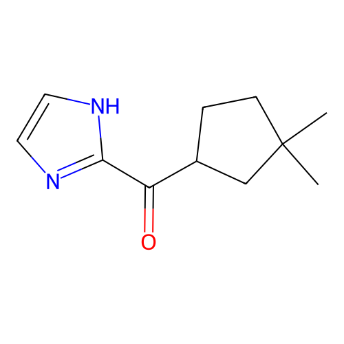 2-(3',3'-Dimethylcyclopentylcarbonyl)imidazole structure