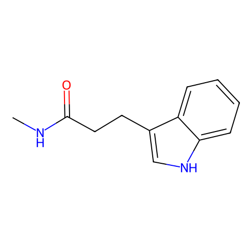 3-(1H-indol-3-yl)-N-methylpropanamide structure