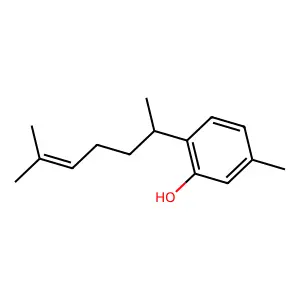 5-Methyl-2-(6-methylhept-5-en-2-yl)phenol structure