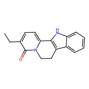Indolo[2,3-a]quinolizin-4(6H)-one, 3-ethyl-7,12-dihydro- structure