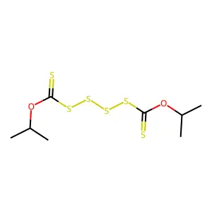 O~1~,O~4~-Dipropan-2-yl tetrasulfane-1,4-dicarbothioate structure