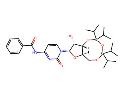 C28H43N3O7Si2 structure