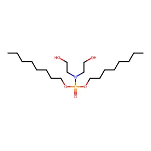 Dioctyl bis(2-hydroxyethyl)phosphoramidate structure