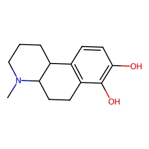 Benzo(f)quinoline-7,8-diol, 1,2,3,4,4a,5,6,10b-octahydro-4-methyl-, trans- structure