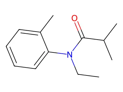 N-Ethyl-ortho-isobutyrotoluidide structure