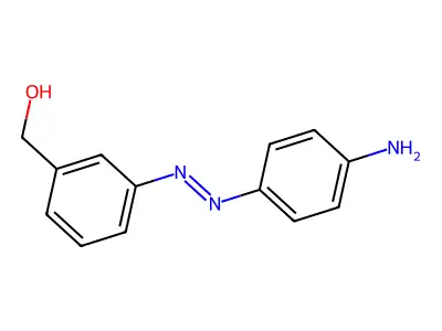 3-[(4-氨基苯基)偶氮]苄醇 structure