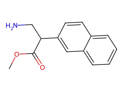 Methyl 3-amino-2-(naphthalen-2-yl)propanoate structure