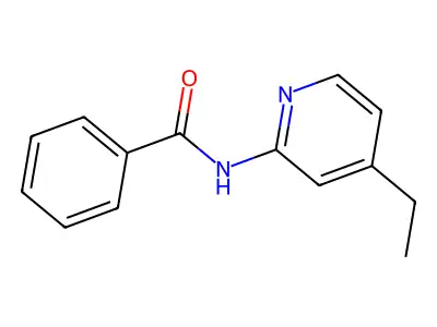 N-(4-ethyl-2-pyridinyl)benzamide structure
