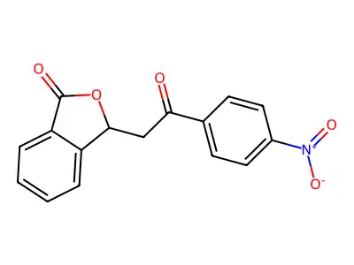 3-(4-Nitrophenacyl)Phthalide structure