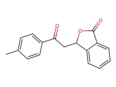 3-[2-(4-methylphenyl)-2-oxoethyl]-3H-2-benzofuran-1-one structure