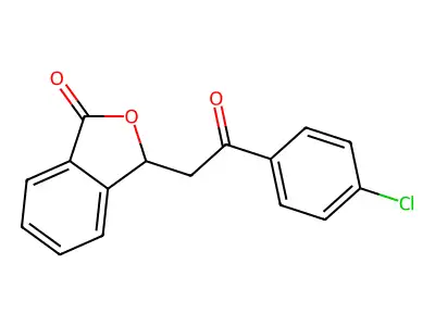 3-(2-(4-Chlorophenyl)-2-oxoethyl)-1(3H)-isobenzofuranone structure