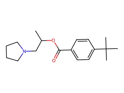 1-Methyl-2-(1-pyrrolidinyl)ethyl 4-tert-butylbenzoate structure