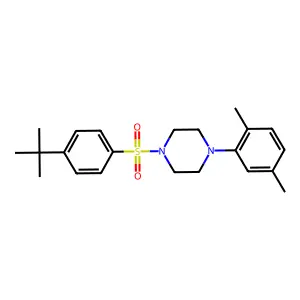 1-(4-Tert-butylbenzenesulfonyl)-4-(2,5-dimethylphenyl)piperazine structure