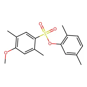 2,5-Dimethylphenyl 4-methoxy-2,5-dimethylbenzenesulfonate structure