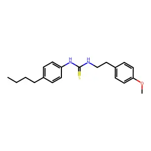 1-(4-Butylphenyl)-3-[2-(4-methoxyphenyl)ethyl]thiourea structure