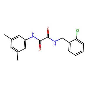 N-(2-chlorobenzyl)-N'-(3,5-dimethylphenyl)ethanediamide structure