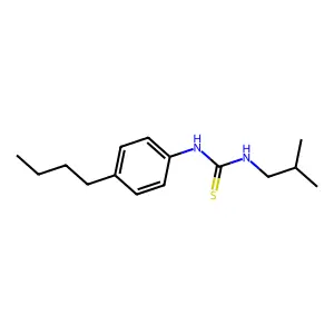 1-(4-Butylphenyl)-3-(2-methylpropyl)thiourea structure