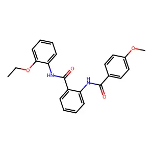 N-(2-ethoxyphenyl)-2-[(4-methoxybenzoyl)amino]benzamide structure