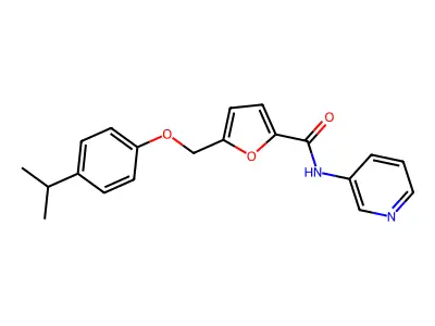 5-((4-Isopropylphenoxy)methyl)-N-(pyridin-3-yl)furan-2-carboxamide structure