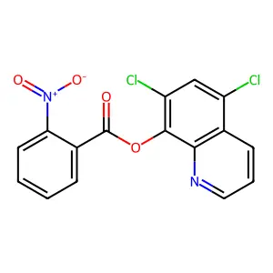 5,7-Dichloroquinolin-8-yl 2-nitrobenzoate structure