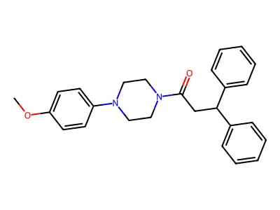 1-[4-(4-Methoxyphenyl)piperazin-1-yl]-3,3-diphenylpropan-1-one structure