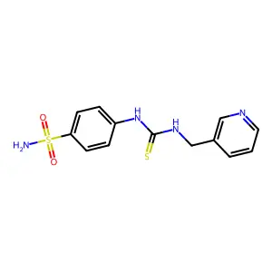 1-(Pyridin-3-ylmethyl)-3-(4-sulfamoylphenyl)thiourea structure