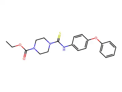Ethyl 4-[(4-phenoxyphenyl)carbamothioyl]piperazine-1-carboxylate structure