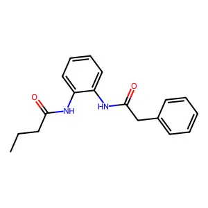 N-[2-[(2-phenylacetyl)amino]phenyl]butanamide structure