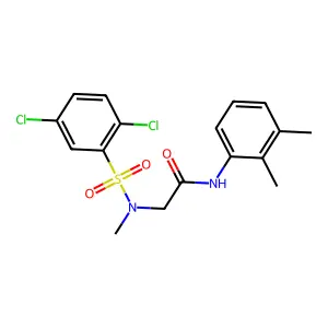 2-[(2,5-dichlorophenyl)sulfonyl-methylamino]-N-(2,3-dimethylphenyl)acetamide structure