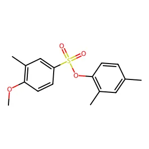 2,4-Dimethylphenyl 4-methoxy-3-methylbenzenesulfonate structure