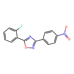 5-(2-Fluorophenyl)-3-(4-nitrophenyl)-1,2,4-oxadiazole structure