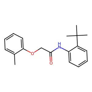N-(2-tert-butylphenyl)-2-(2-methylphenoxy)acetamide structure
