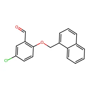 5-Chloro-2-(naphthalen-1-ylmethoxy)benzaldehyde structure