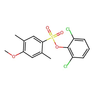 2,6-Dichlorophenyl 4-methoxy-2,5-dimethylbenzenesulfonate structure