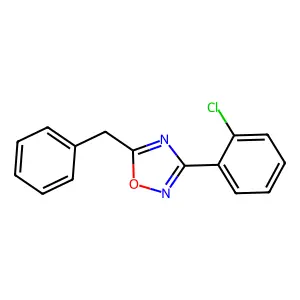 5-Benzyl-3-(2-chlorophenyl)-1,2,4-oxadiazole structure