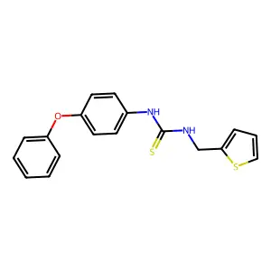 1-(4-Phenoxyphenyl)-3-(thiophen-2-ylmethyl)thiourea structure