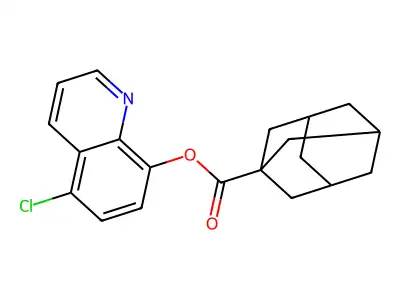 5-Chloro-8-quinolyl adamantanecarboxylate structure