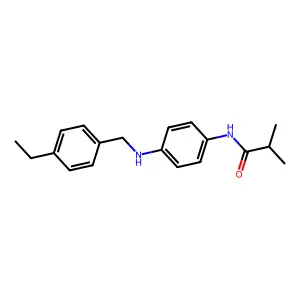 N-{4-[(4-ethylbenzyl)amino]phenyl}-2-methylpropanamide structure