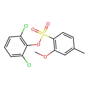 2,6-Dichlorophenyl 2-methoxy-4-methylbenzenesulfonate structure