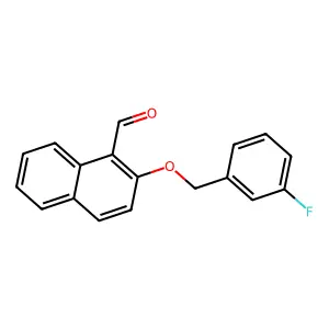 2-[(3-Fluorobenzyl)oxy]naphthalene-1-carbaldehyde structure