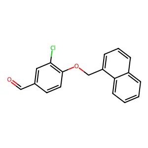 3-Chloro-4-(naphthalen-1-ylmethoxy)benzaldehyde structure
