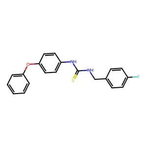 1-(4-Fluorobenzyl)-3-(4-phenoxyphenyl)thiourea structure