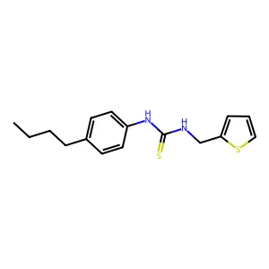 1-(4-Butylphenyl)-3-(thiophen-2-ylmethyl)thiourea structure
