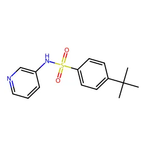 4-tert-butyl-N-pyridin-3-ylbenzenesulfonamide structure