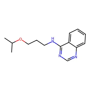 N-(3-propan-2-yloxypropyl)quinazolin-4-amine structure