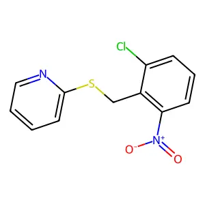 2-[(2-Chloro-6-nitrobenzyl)sulfanyl]pyridine structure