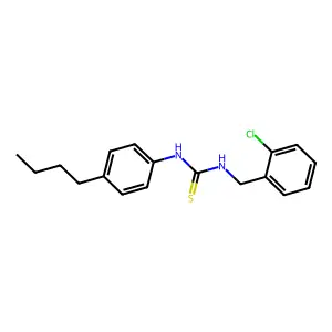 1-(4-Butylphenyl)-3-(2-chlorobenzyl)thiourea structure