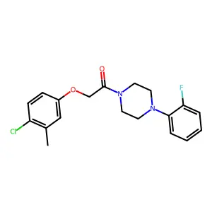 2-(4-Chloro-3-methylphenoxy)-1-[4-(2-fluorophenyl)piperazin-1-yl]ethanone structure