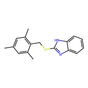 2-[(2,4,6-trimethylbenzyl)sulfanyl]-1H-benzimidazole structure