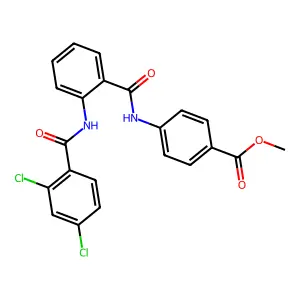 Methyl 4-({2-[(2,4-dichlorobenzoyl)amino]benzoyl}amino)benzoate structure